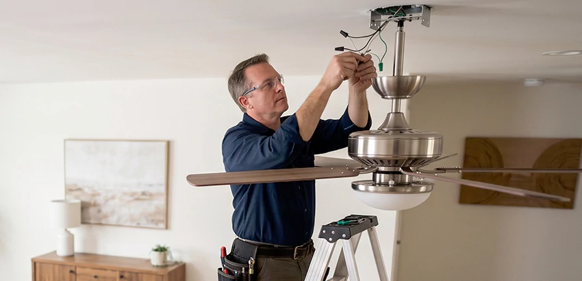Ceiling Fan Light and Switch Repair in Bella Vista